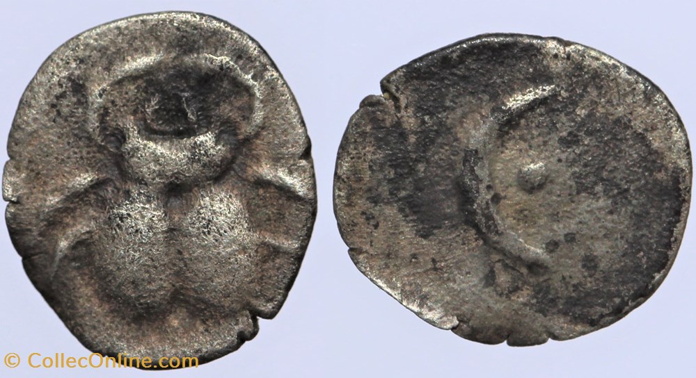 monnaies antiques av jc ap celtes massalia obole au coleoptere