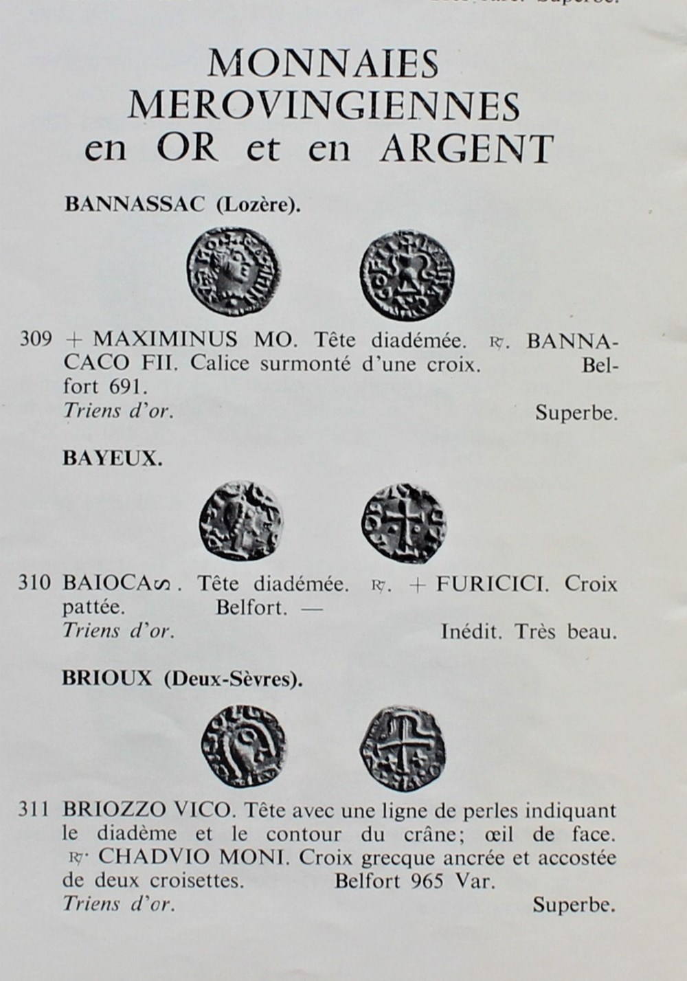 monnaies livres ouvrages 1965 vente drouot