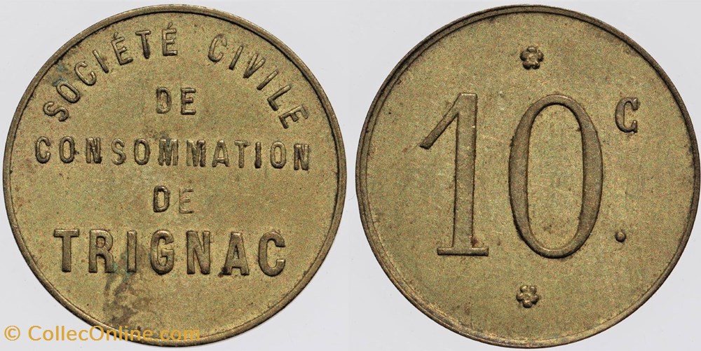 44 - Trignac - 10 centimes monnaies monde france 44 trignac 10 centimes