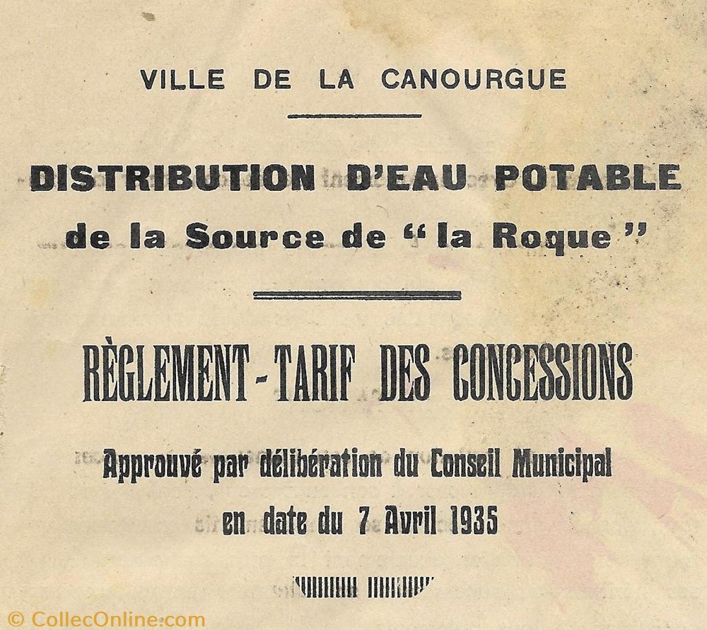 1935 - Règlement - Source la Roque documents anciens autres 1935 reglement source la roque