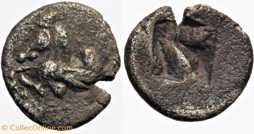 Massalia - Hémi-obole au pégase monnaies antiques av jc ap celtes massalia hemi obole au pegase