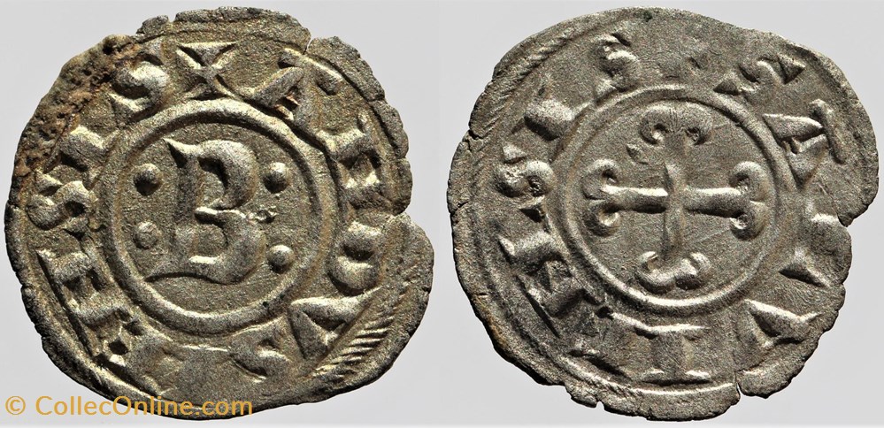 Languedoc - Anduse - Bertrand II - Obole monnaies france feodales languedoc anduse bertrand ii obole