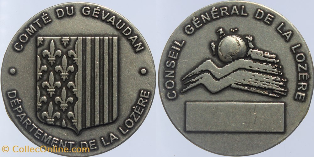 2015 (vers) - Comté du Gévaudan medailles france 2015 vers comte du gevaudan