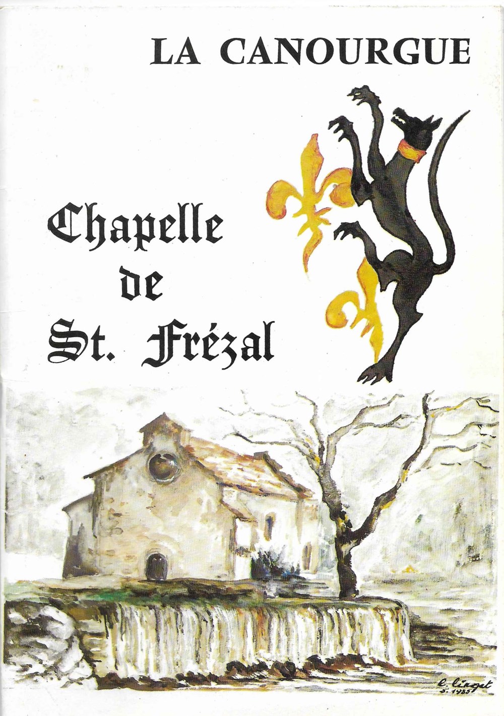 1984 - La Canourgue chapelle de St Frézal livres bd revues 1984 la canourgue chapelle de st frezal