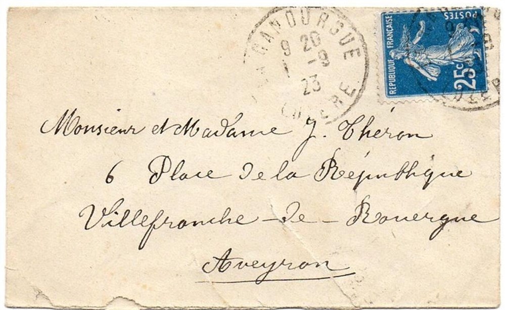 1923 - Cachets type A4 documents anciens marques postales europe 1923 cachets type a4