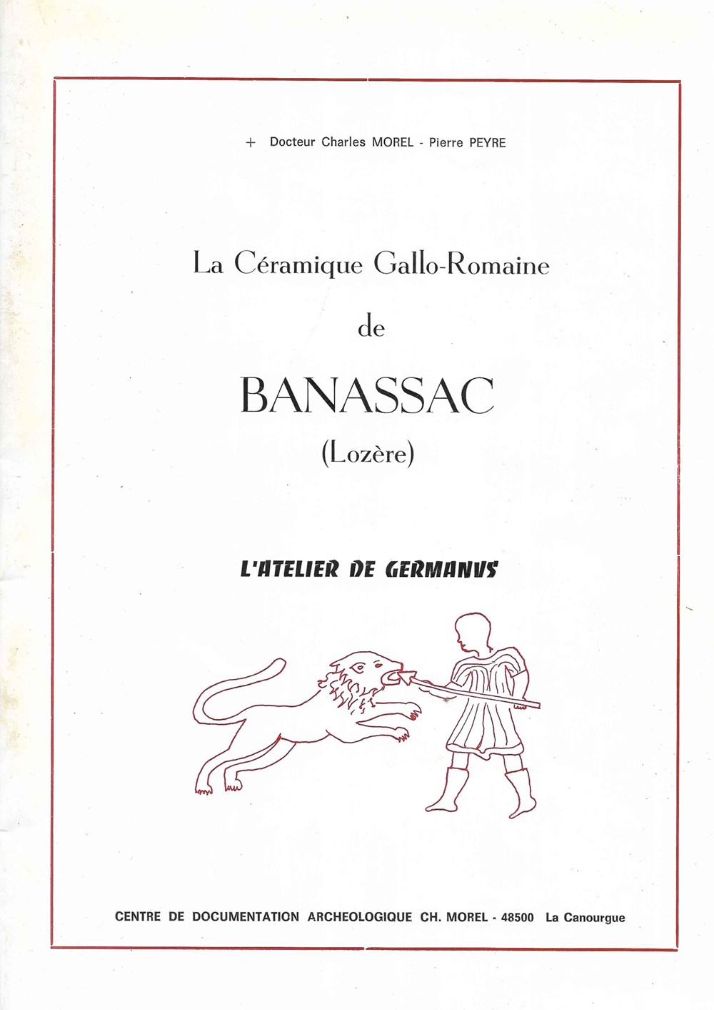 livres bd revues 1975 la ceramique gallo romaine de banassac