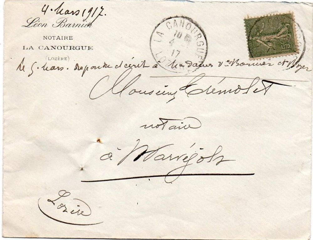 1917 - Cachets type A4 documents anciens marques postales europe 1917 cachets type a4