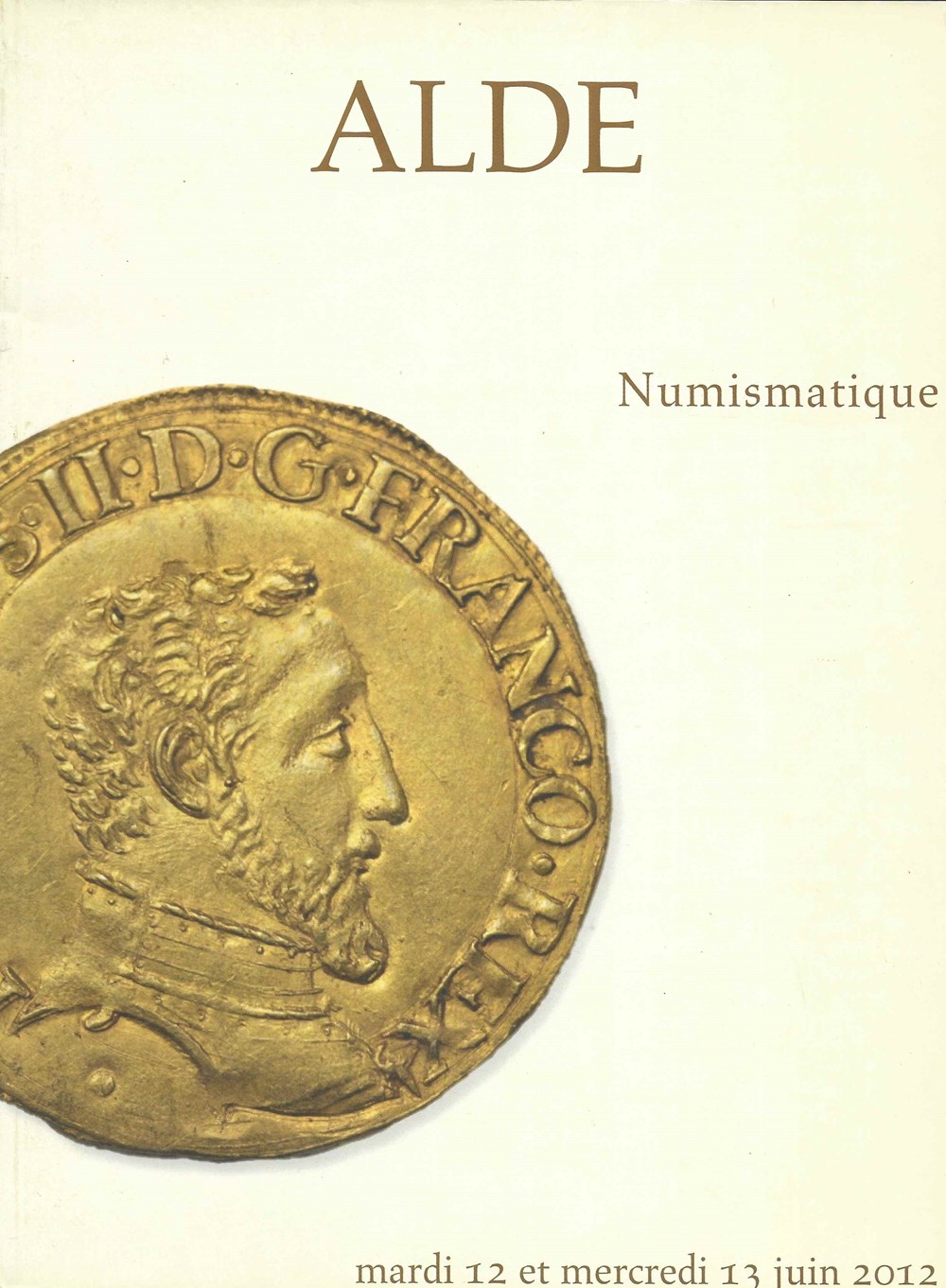 2012 - Vente Alde monnaies livres ouvrages 2012 vente alde
