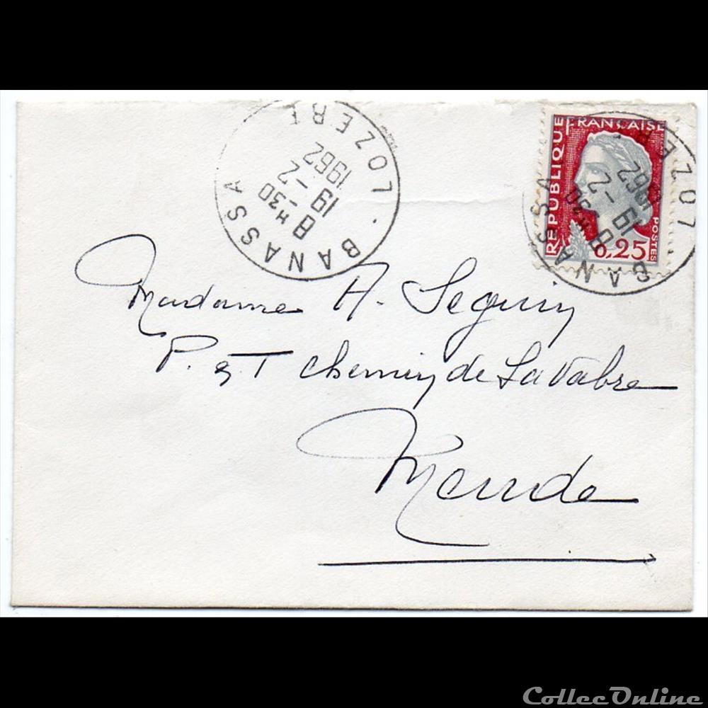marque postale europe france 1962 cachets type a8
