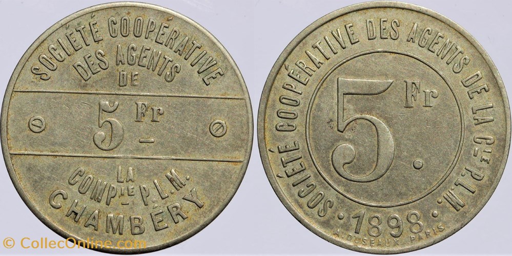 73 - Chambery - 5 francs monnaies monde france 73 chambery 5 francs