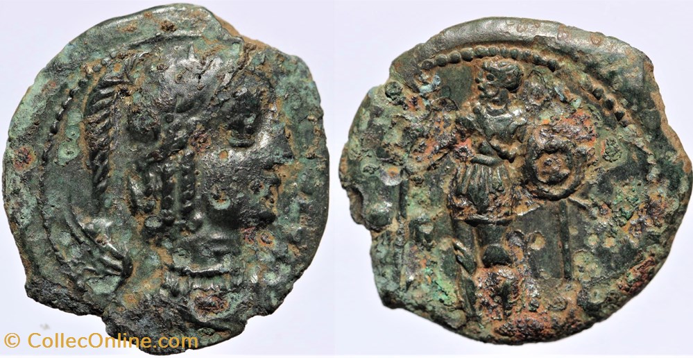 Arvernes - Bronze EPAD monnaies antiquite av jc ap celtes arvernes bronze epad