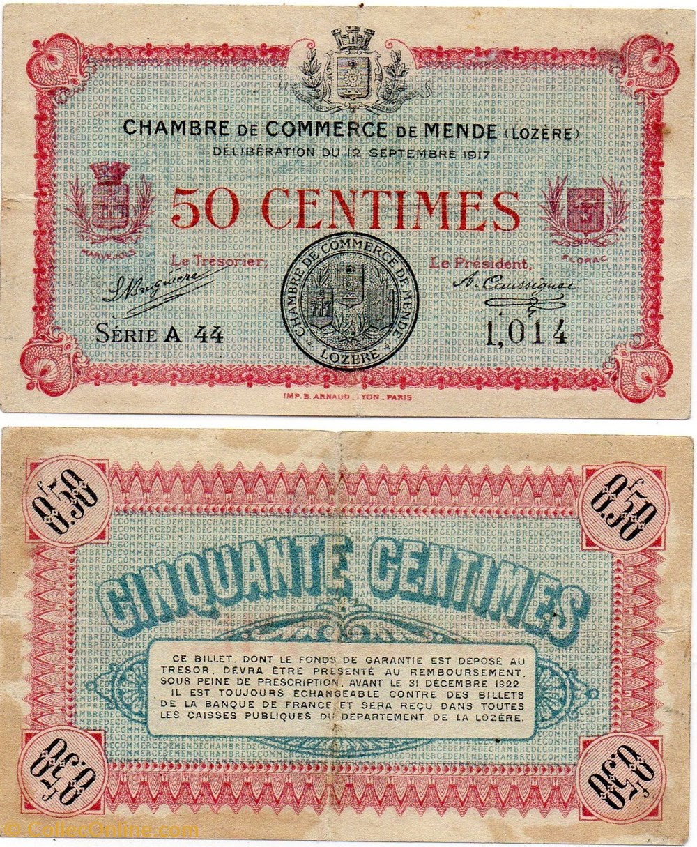 50 cent. C.C.M. - Série A44 billets europe france 50 cent c c m serie a44