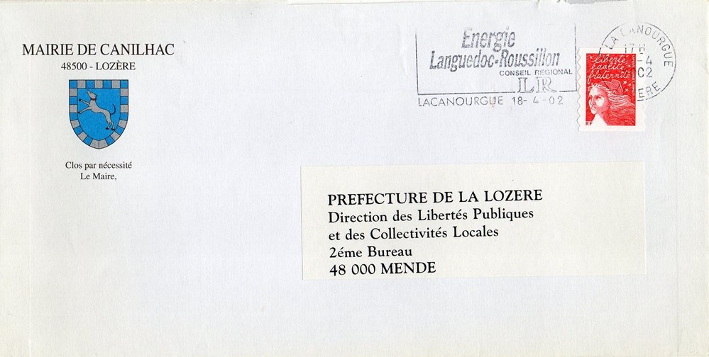 Mairie - Canilhac (2002) documents anciens factures commerciaux mairie canilhac 2002