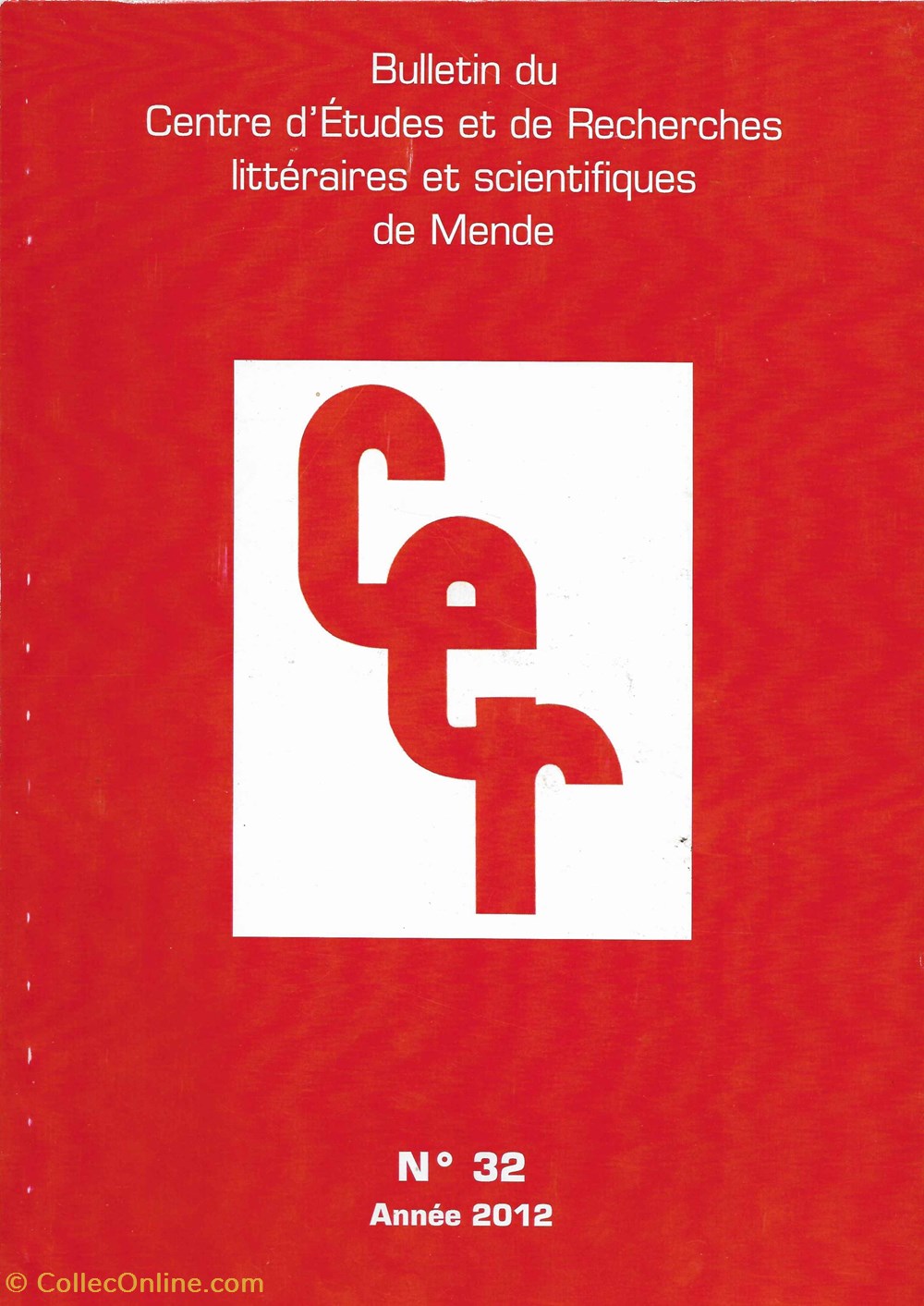 2012 - Bulletin C.E.R. de Mende n° 32 livres bd revues 2012 bulletin c e r de mende n 32