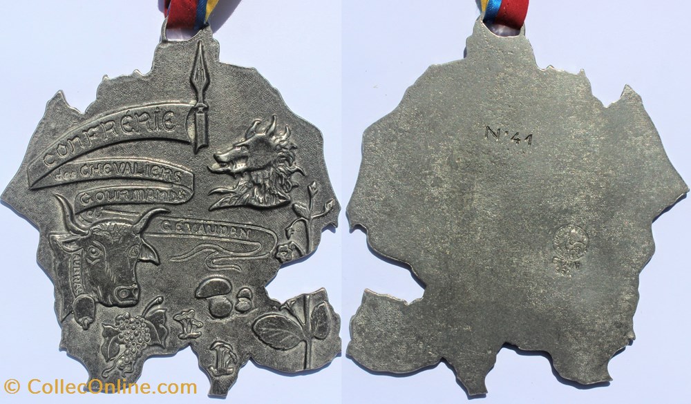 medailles france 1996 vers medaille de la confrerie des chevaliers gourmand du gevaudan