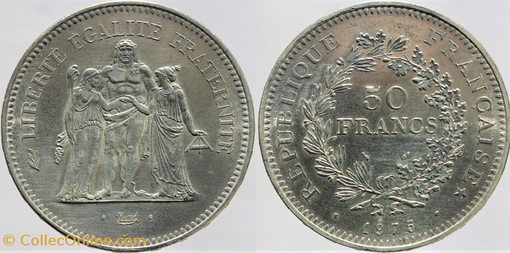 monnaies monde france f 427 dupre 50 fr 1975