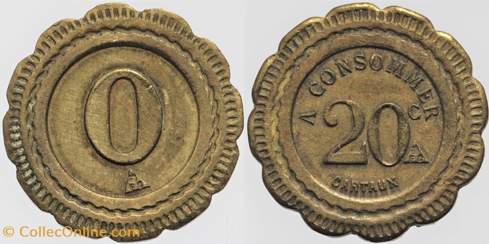 Jeton à consommer - 20 centimes monnaies monde france jeton a consommer 20 centimes