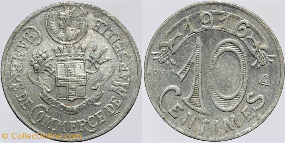 13 - Marseille - 10 centimes monnaies monde france 13 marseille 10 centimes