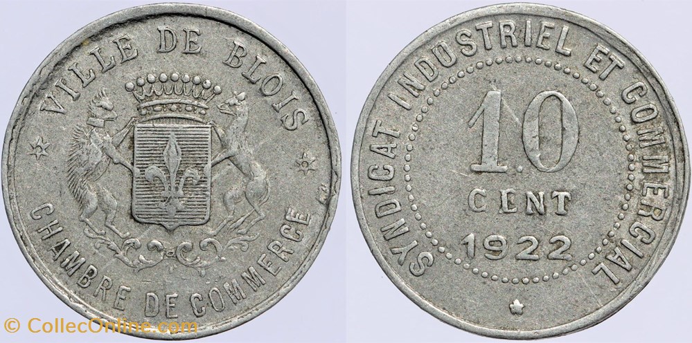 41 - Blois - 10 centimes monnaies monde france 41 blois 10 centimes