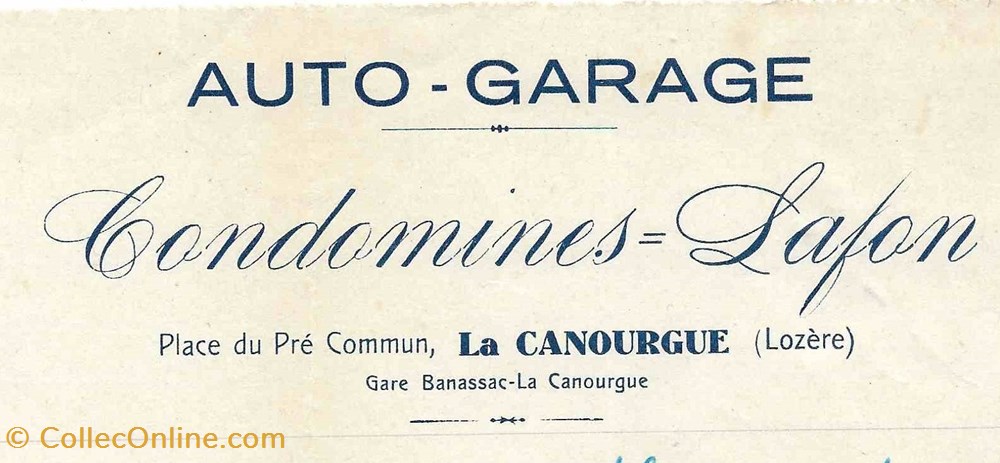Condomines - Lafon (1931) documents anciens factures commerciaux condomines lafon 1931