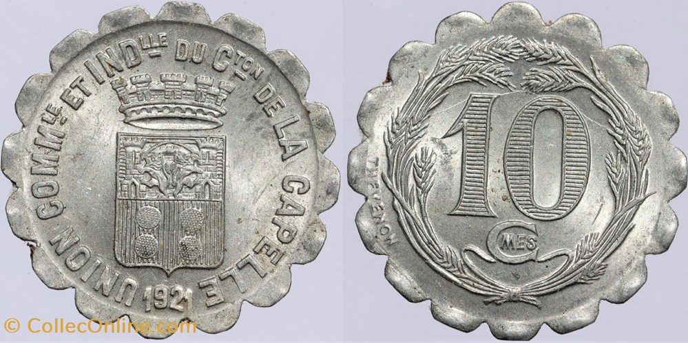 02 - La Capelle - 10 centimes monnaies monde france 02 la capelle 10 centimes