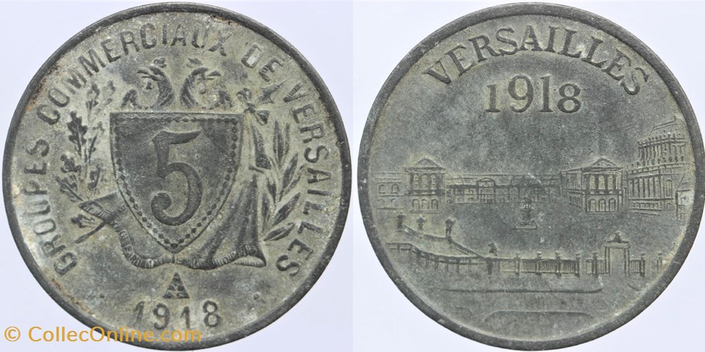 78 - Versaille - 5 centimes monnaies monde france 78 versaille 5 centimes