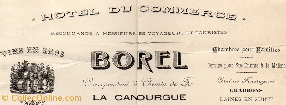 documents anciens factures commerciaux borel joseph 1908