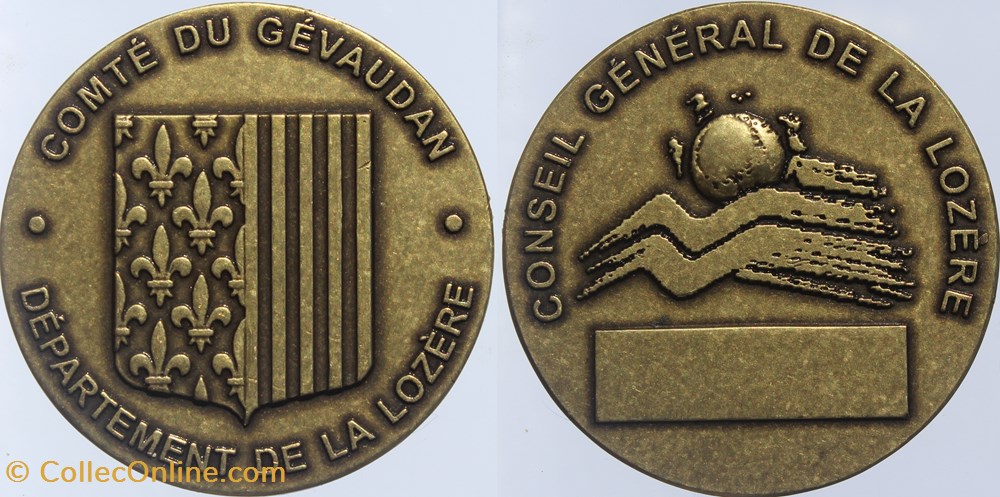 2015 (vers) - Comté du Gévaudan medailles france 2015 vers comte du gevaudan
