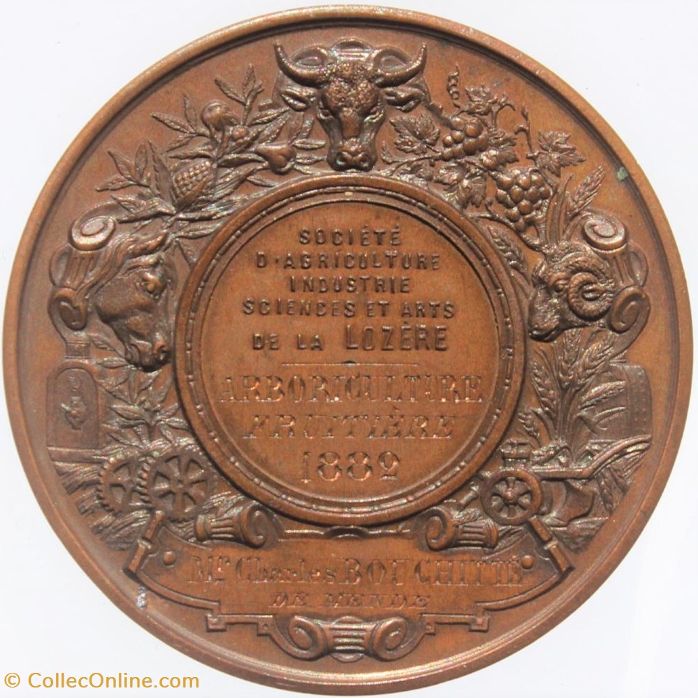 medailles france 1882 arboriculture