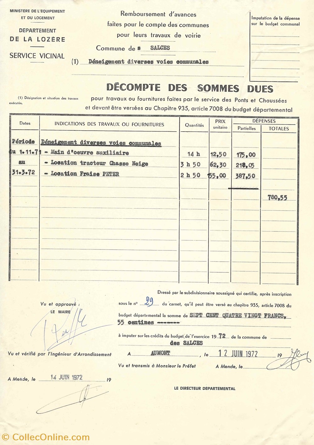documents anciens autres 1972 et 1973 d d e