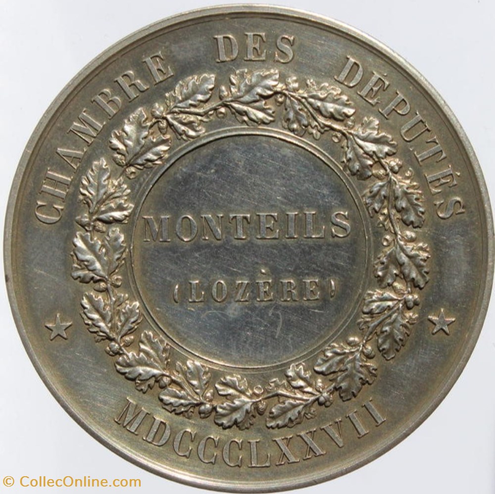 medailles france 1877 chambre des deputes
