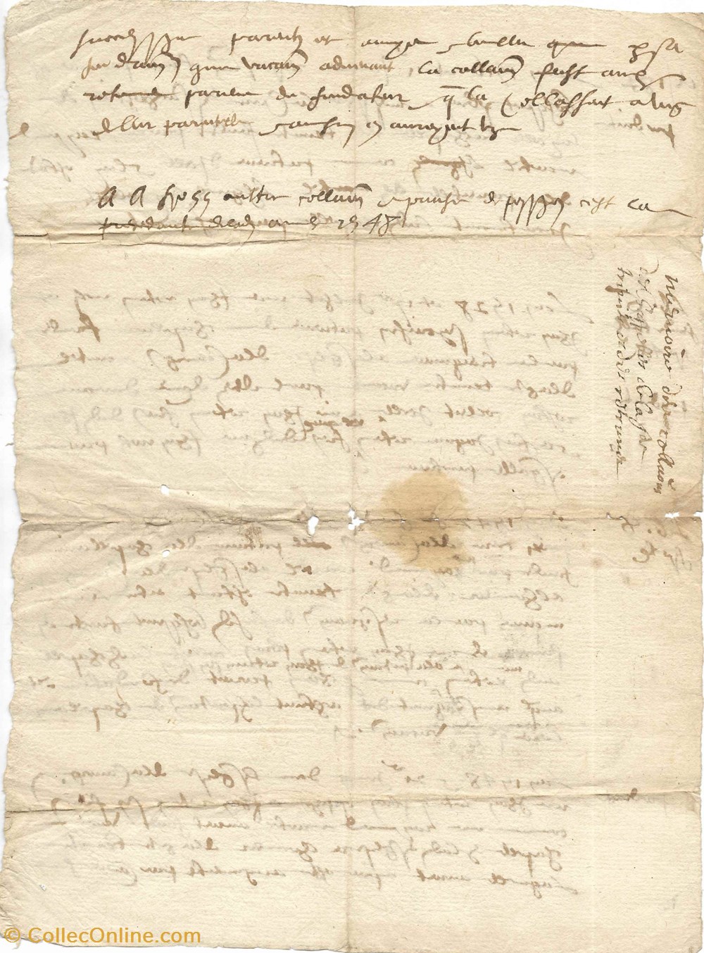 documents anciens autres 1416 1428 1442 et 1448 copie concerne la chapelle de la trinite de eglise de la canourgue