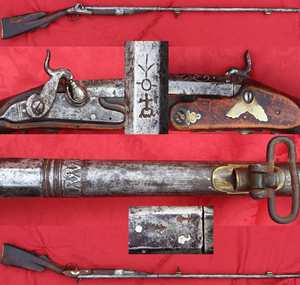 Fusil de chasse XVIIIe militaria autres fusil de chasse xviiie