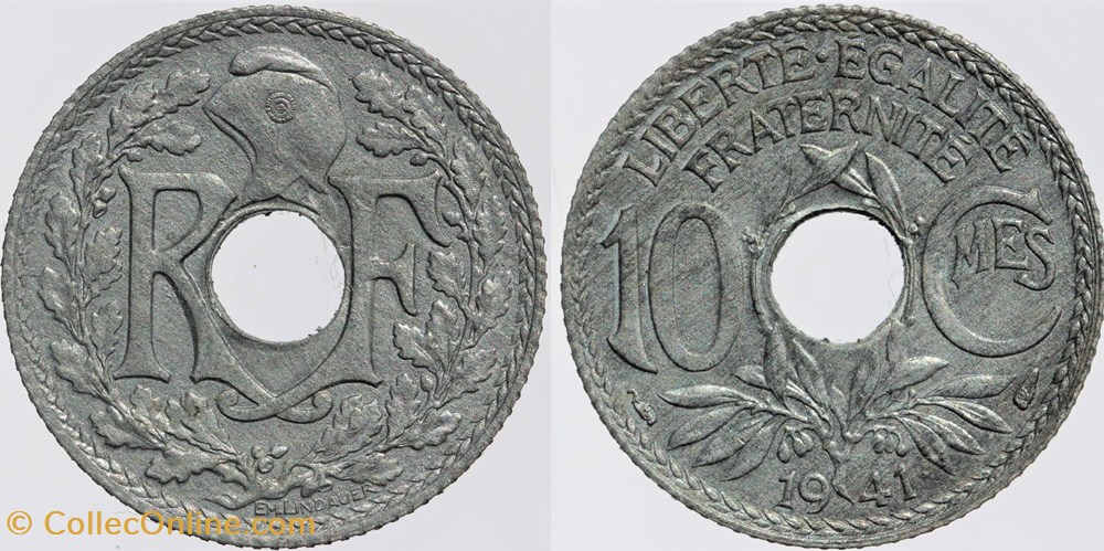 monnaies monde france f 140 lindauer 10 c 1941