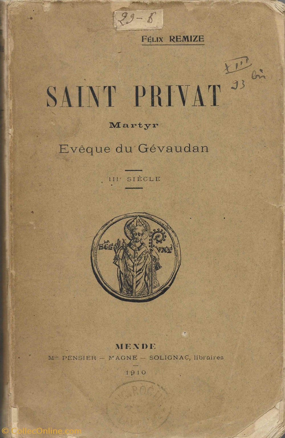 livres bd revues 1910 st privat martyr eveque du gevaudan