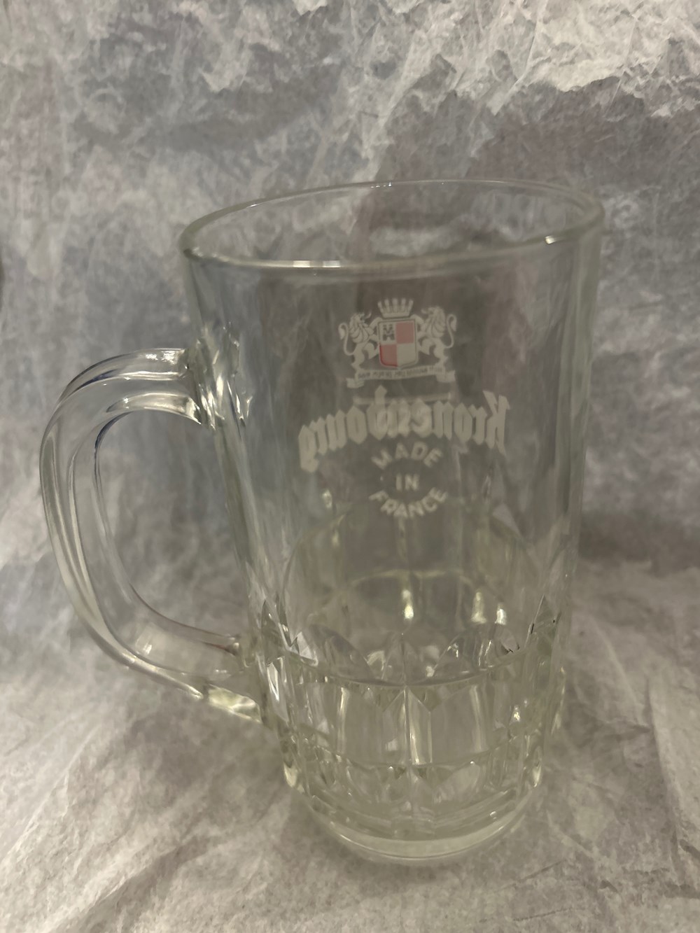 Chope verre Kronenbourg art de la table argenterie bistrot alimentation verres chope verre kronenbourg