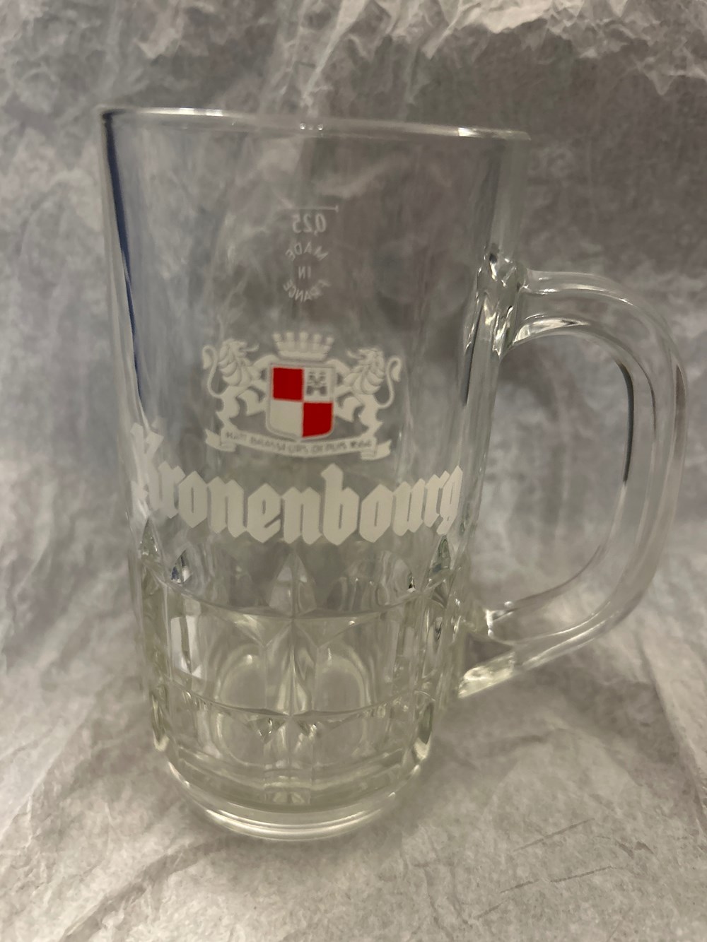 Chope verre Kronenbourg art de la table argenterie bistrot alimentation verres chope verre kronenbourg