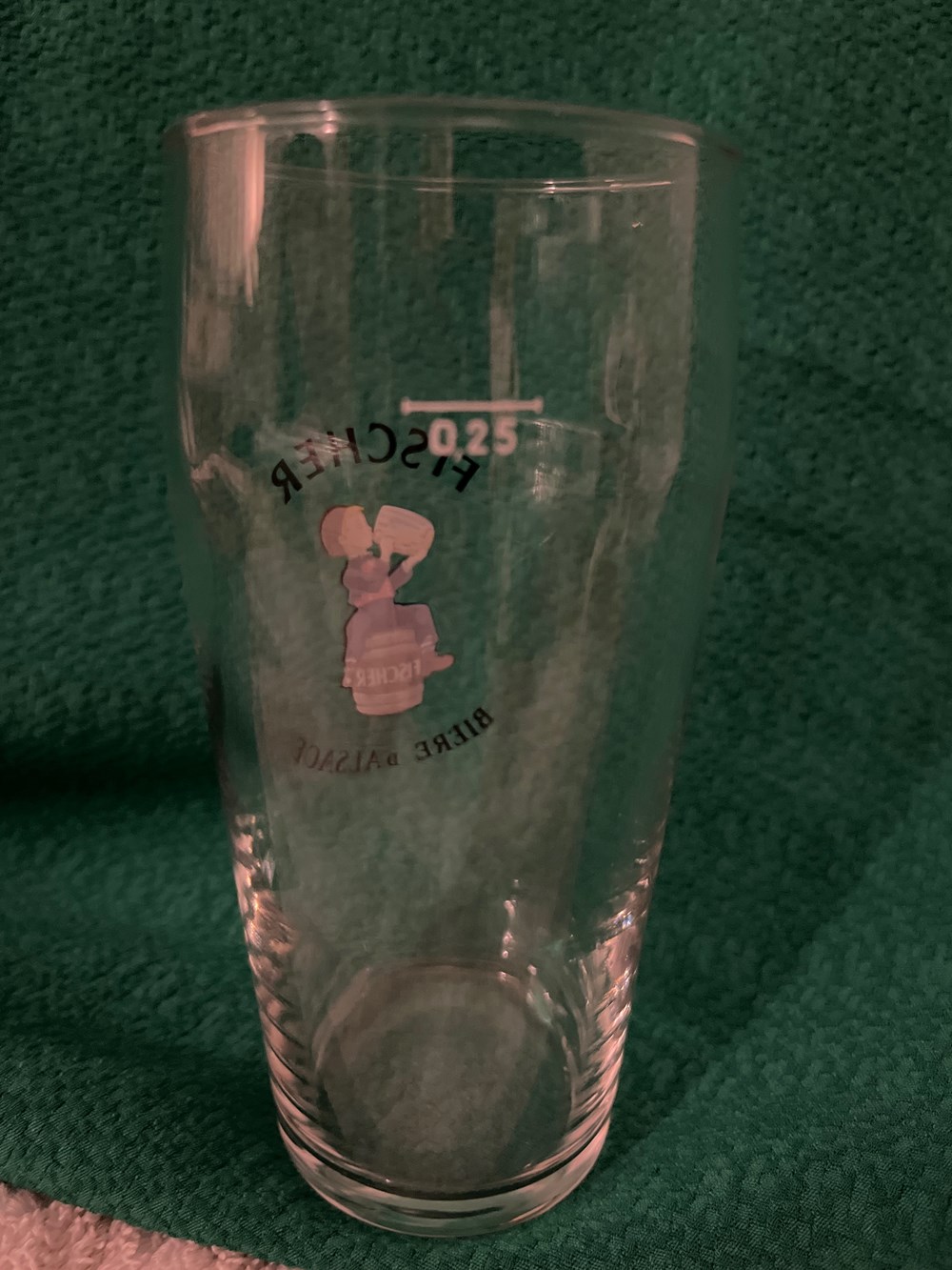 Verre Fischer bière d’Alsace art de la table argenterie bistrot alimentation verres verre fischer biere d alsace