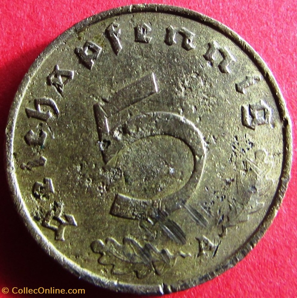 ALLEMAGNE - 5 Reichspfennig - 1938 - Berlin monnaies monde allemagne 5 reichspfennig 1938 berlin