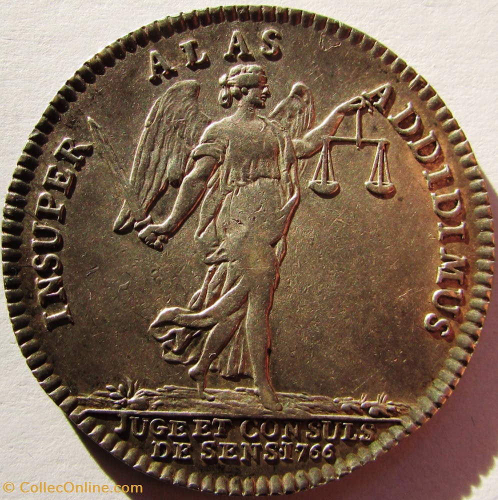 monnaie mereaux jeton louis xvi gp 706 juge et consuls de sens