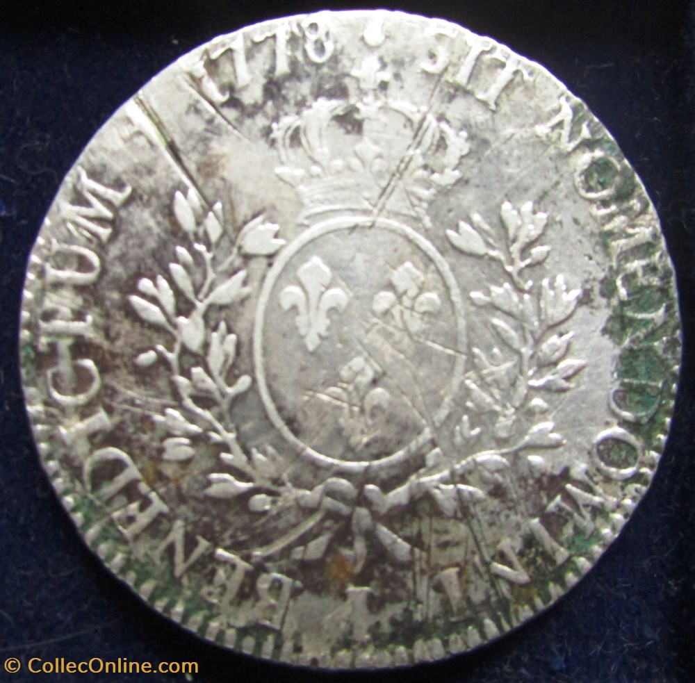 Ecu Louis XVI 1778 I Limoges monnaie france a royale ecu louis xvi 1778 i limoges
