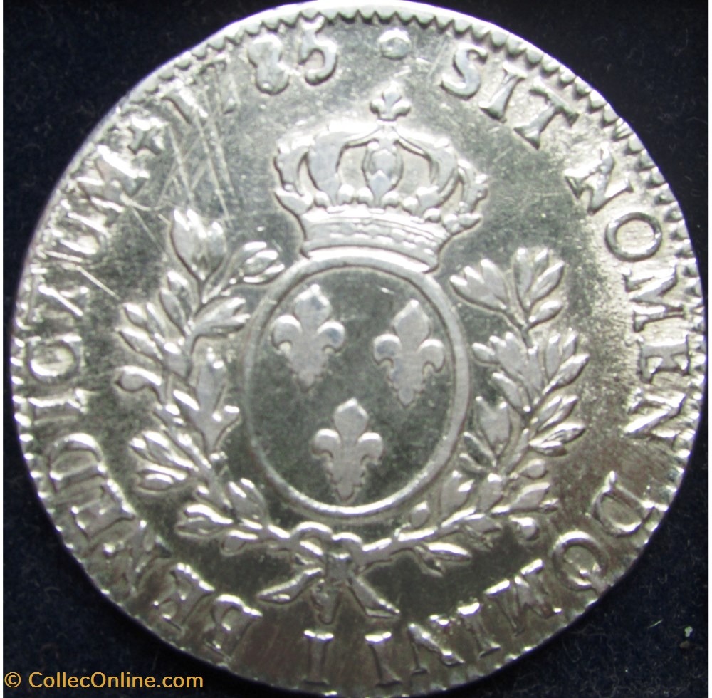 Ecu Louis XVI 1785 I Limoges monnaie france a royale ecu louis xvi 1785 i limoges