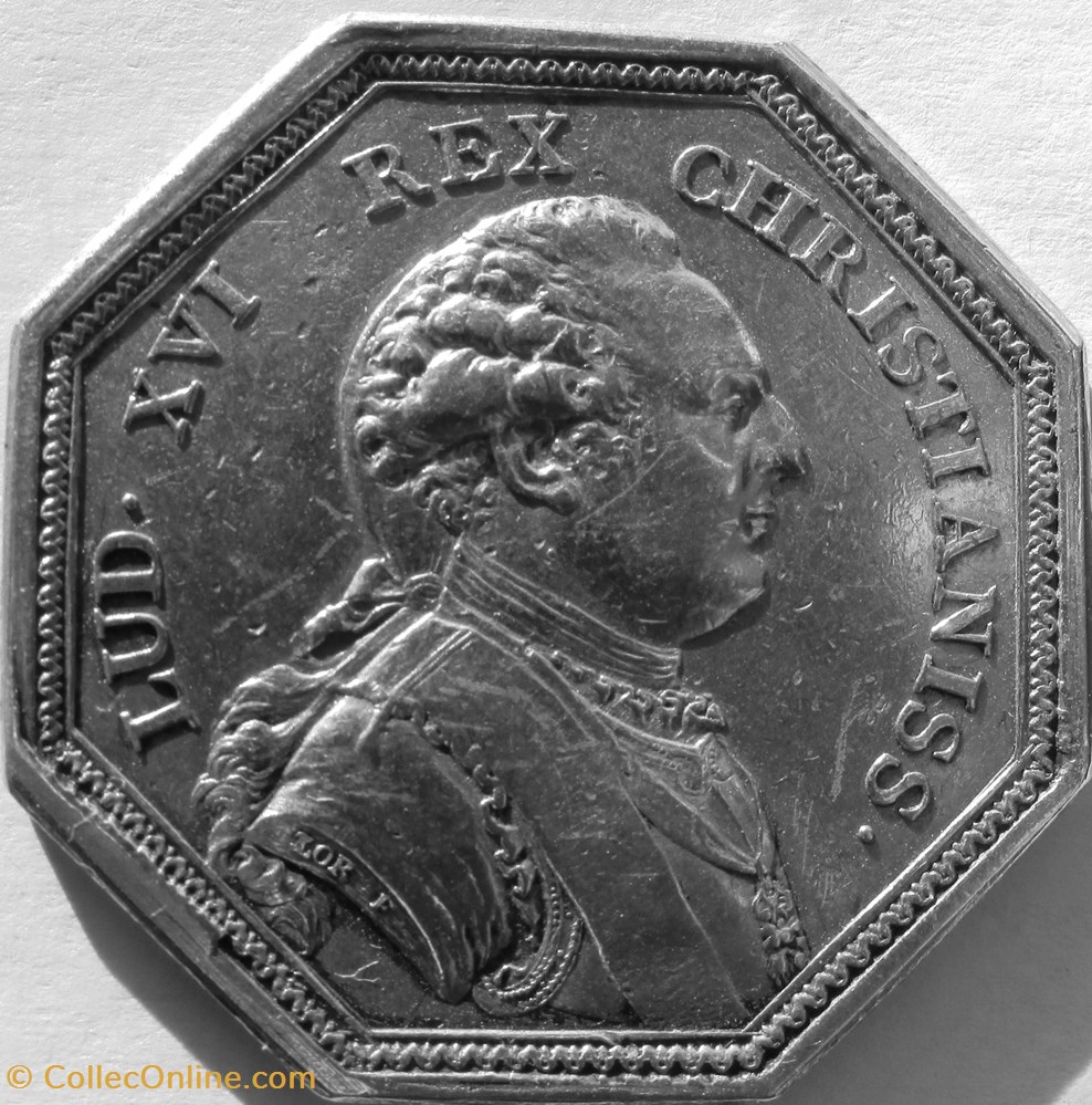 Jeton Louis XVI - GP718D - Ordre Militaire de Saint Louis monnaie mereaux jeton louis xvi gp718d ordre militaire de saint louis