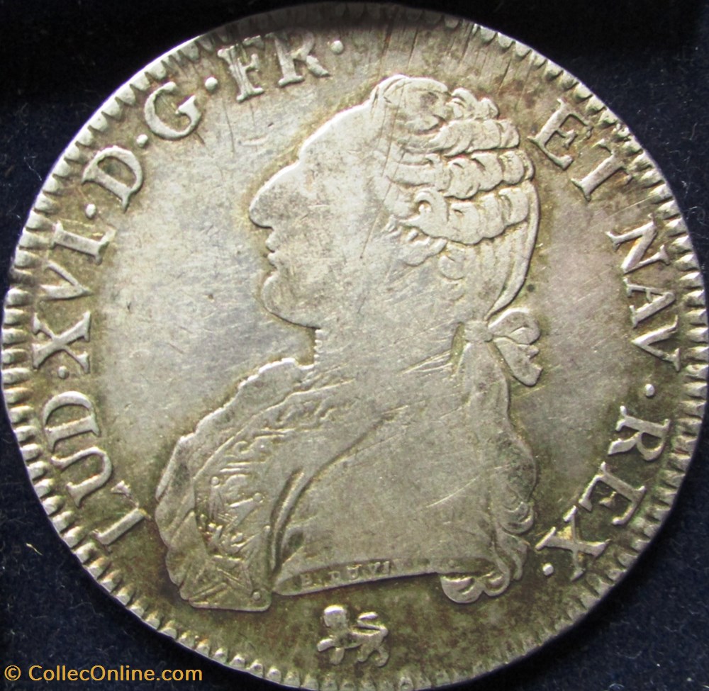 Ecu Louis XVI 1792 A Paris monnaie france moderne ecu louis xvi 1792 a paris