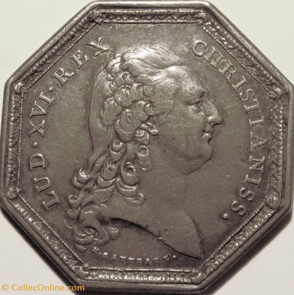 Jeton Louis XVI - GP742F - Etats du Cambrésis monnaies jetons mereaux jeton louis xvi gp742f etats du cambresis