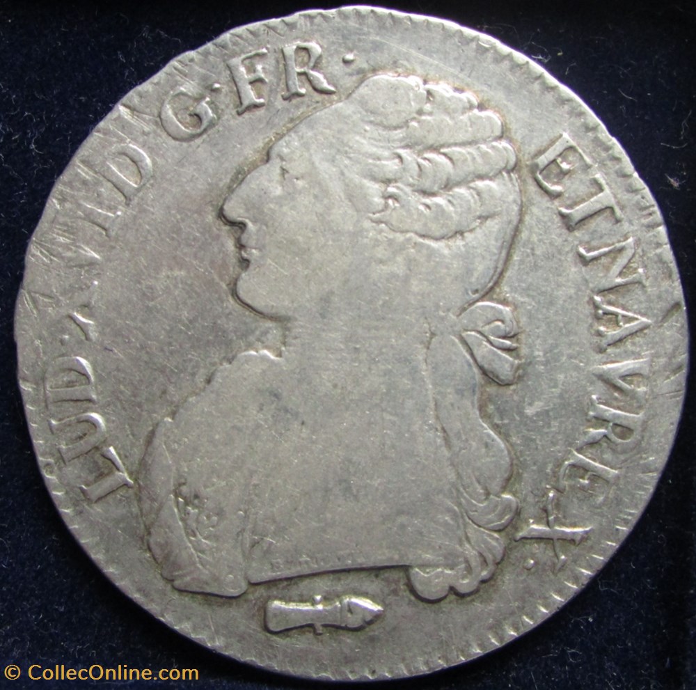 monnaie france royale ecu louis xvi 1786 q perpignan