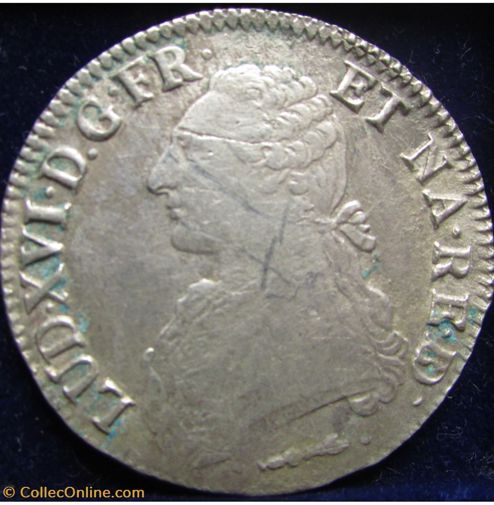 monnaie france royale ecu louis xvi 1782 vachette pau