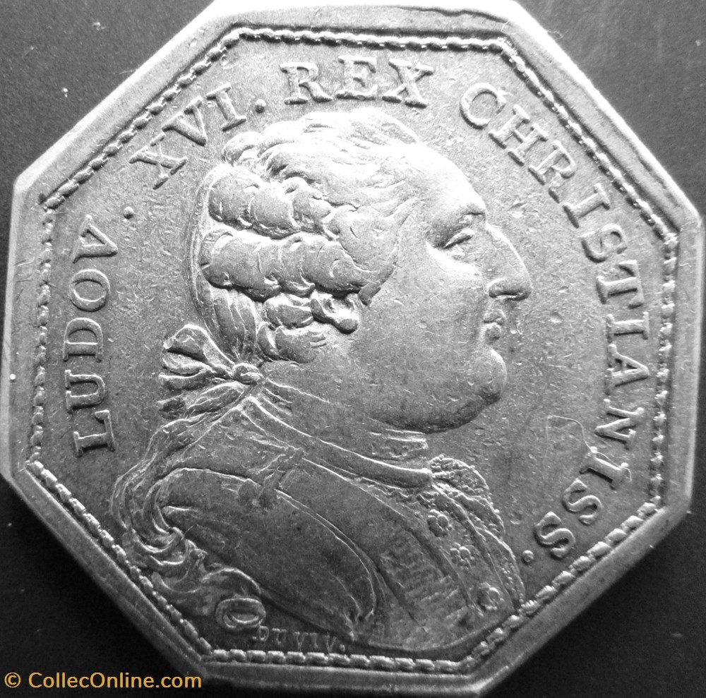 Jeton Louis XVI - GP744P - Bourse et agents de change monnaies jetons mereaux jeton louis xvi gp744p bourse et agents de change
