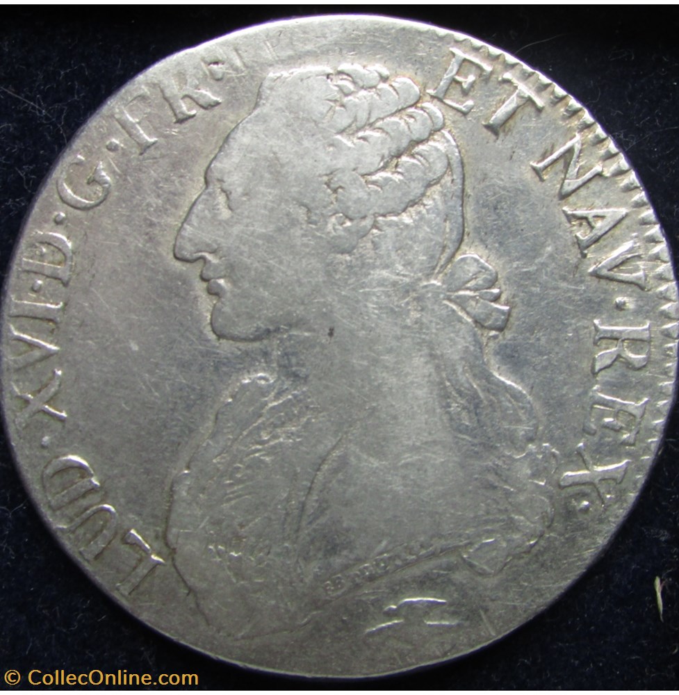 Ecu Louis XVI 1775 D Lyon monnaie france a royale ecu louis xvi 1775 d lyon