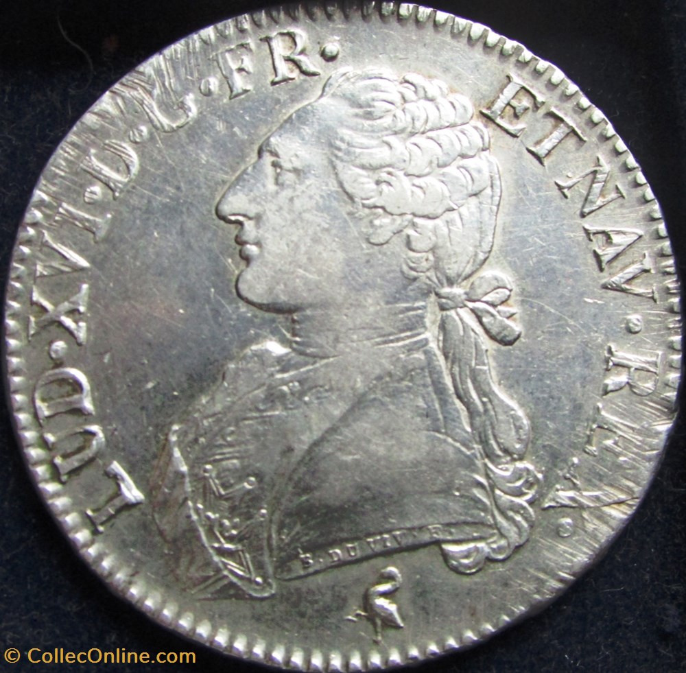 Ecu Louis XVI 1790 A Paris - 1er semestre monnaie france royale ecu louis xvi 1790 a paris 1er semestre